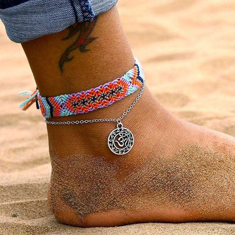 Aqua Artisan Wave Anklet Handmade