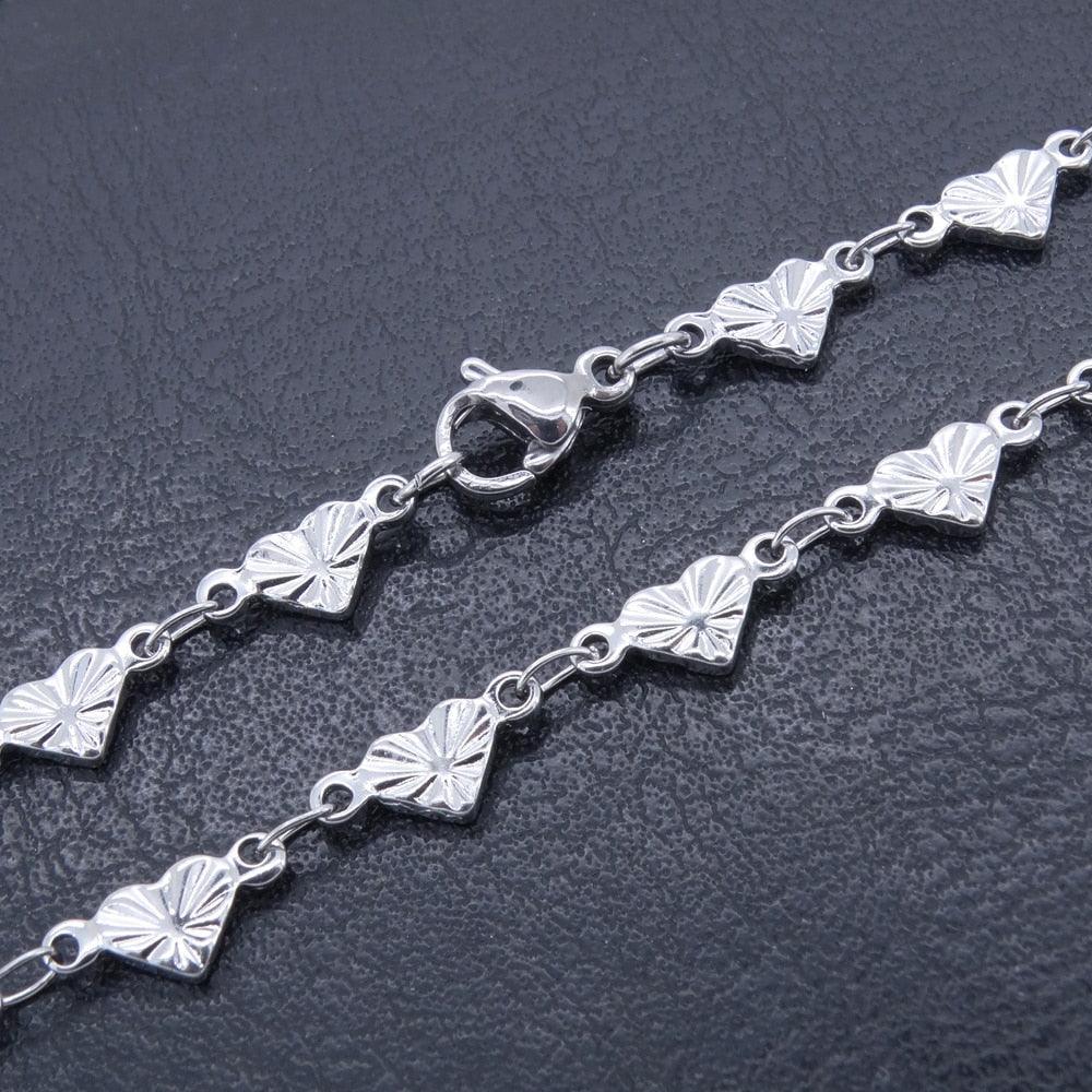 Amore Stainless Heart Anklet