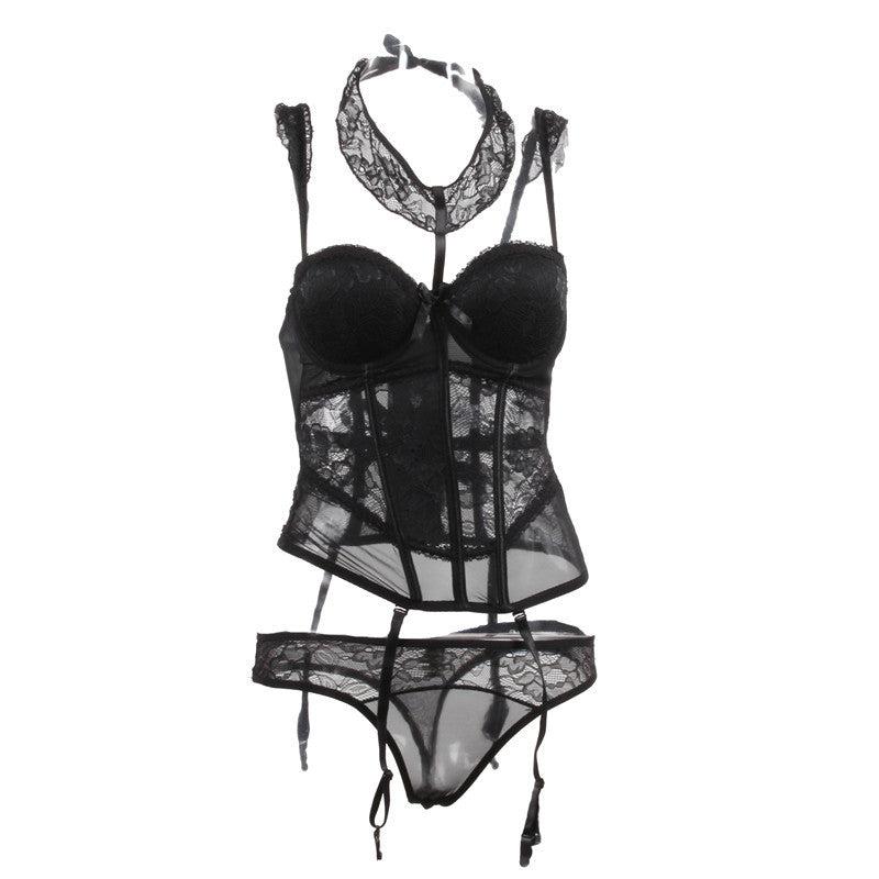 Sensuelle Dentelle: Shapewear Vest Erotic Suit with Lace Details.