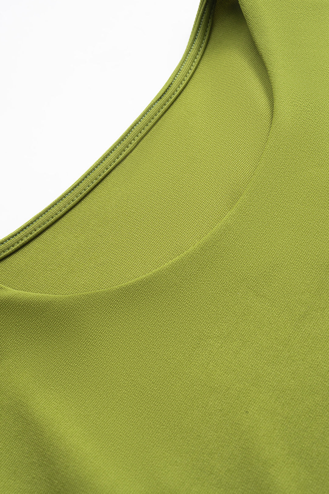 Cut Out Round Neck Ruched Sleeveless Maxi Dress