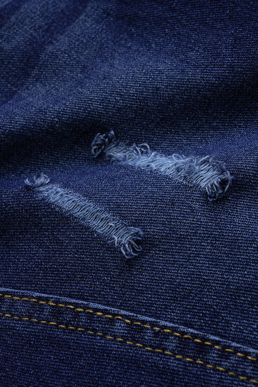 Denim Ripped Barrel Jeans