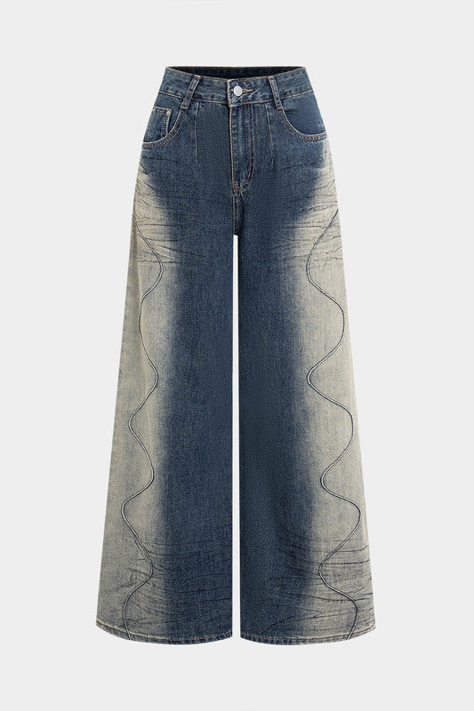 Denim Ombre Print Jeans