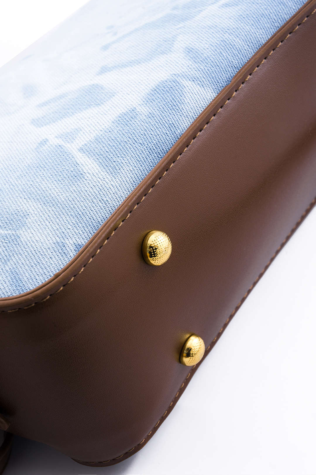 Denim Patchwork Tote Shoulder Bag