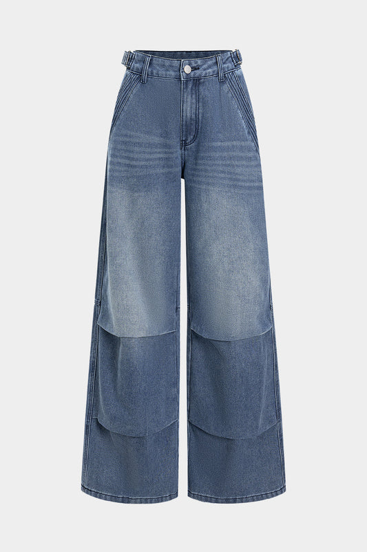 Denim Straight Leg Jeans