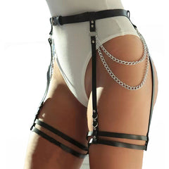 Unisex Adjustable Leg Loop Garter Belt