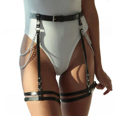 Unisex Adjustable Leg Loop Garter Belt