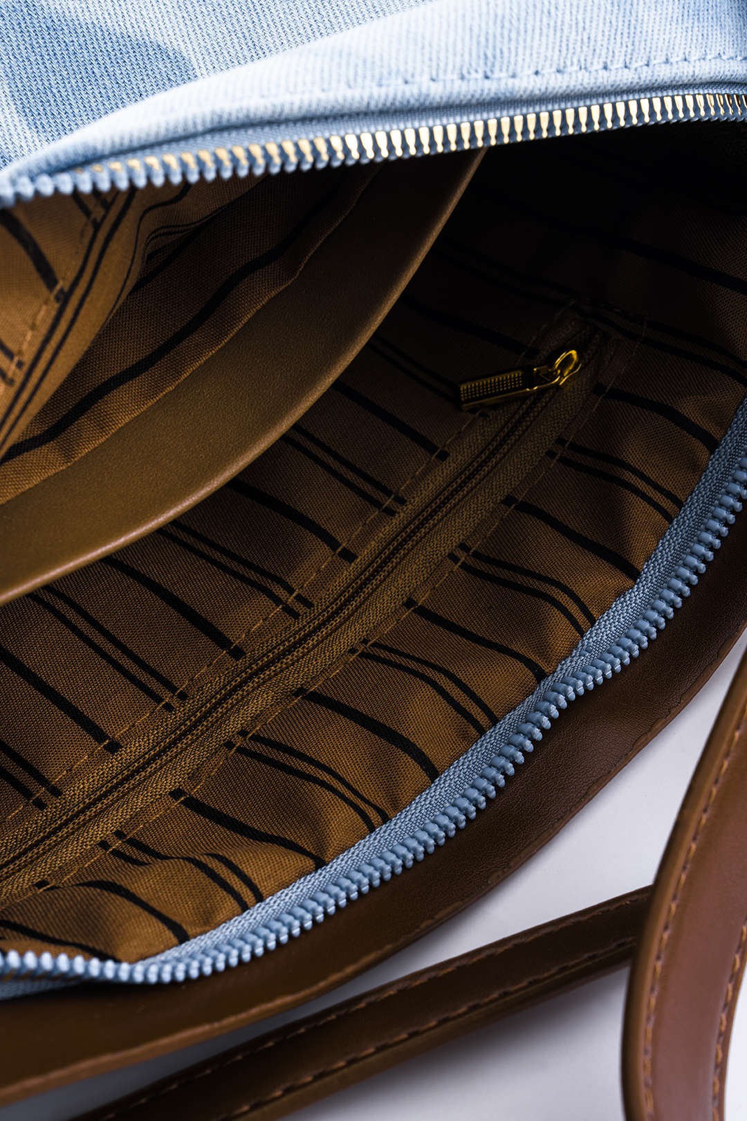 Denim Patchwork Tote Shoulder Bag