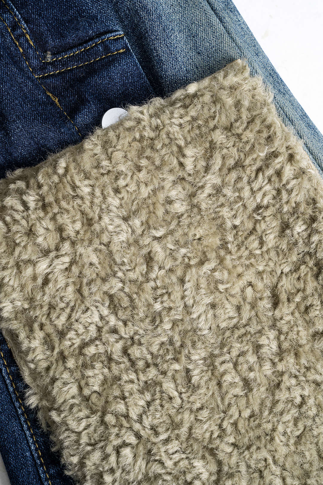 Denim Flared High Waist Patchwork Jeans