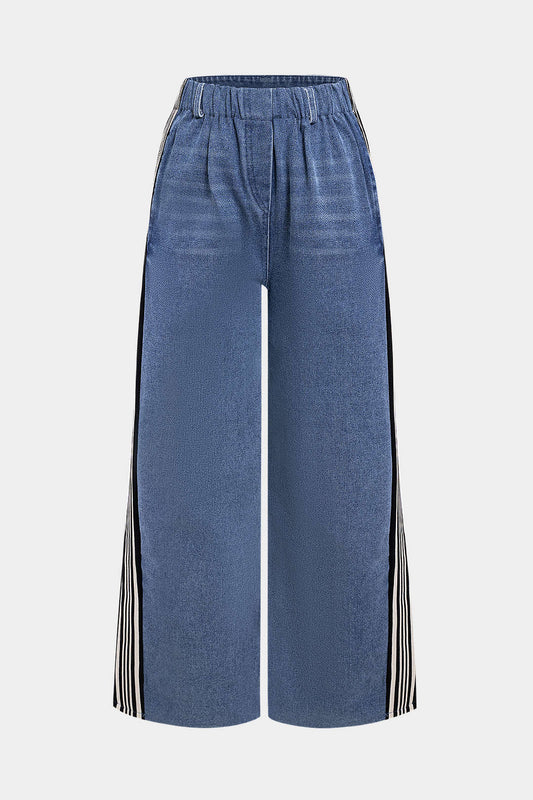 Denim Patchwork Jeans