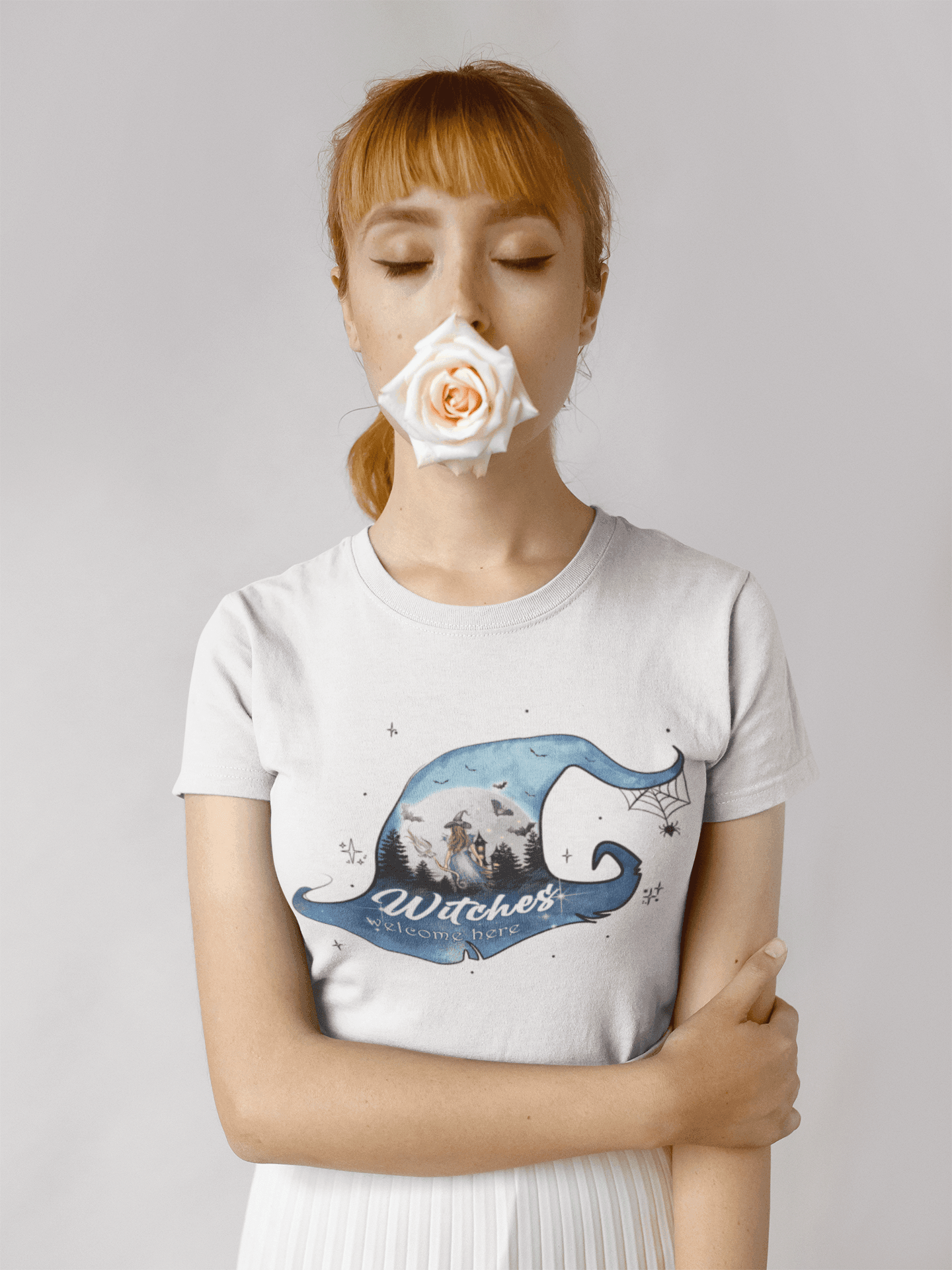Witches Welcome Here T-shirt: Empowering Charm & Style