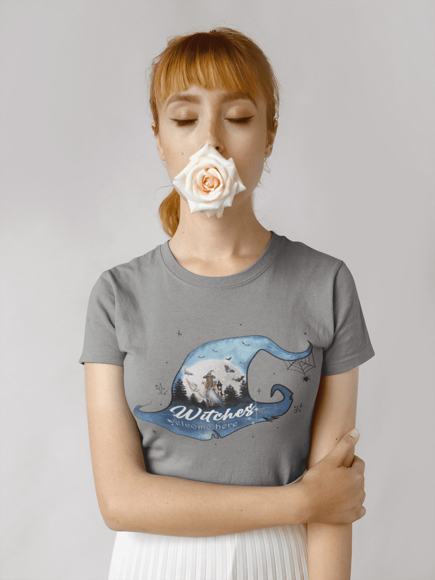 Witches Welcome Here T-shirt: Empowering Charm & Style