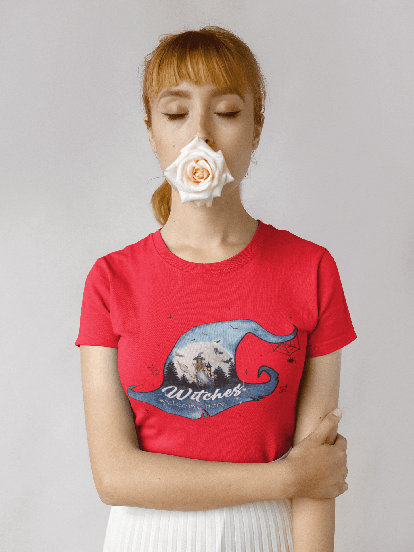 Witches Welcome Here T-shirt: Empowering Charm & Style