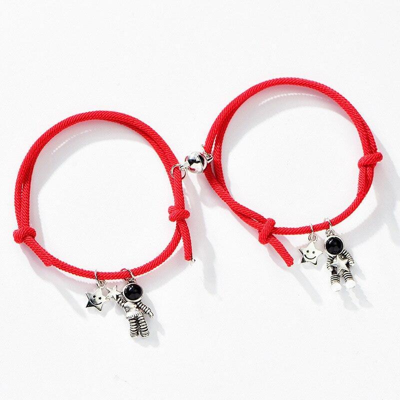 2Pcs/set Couple Bracelet Magnetic