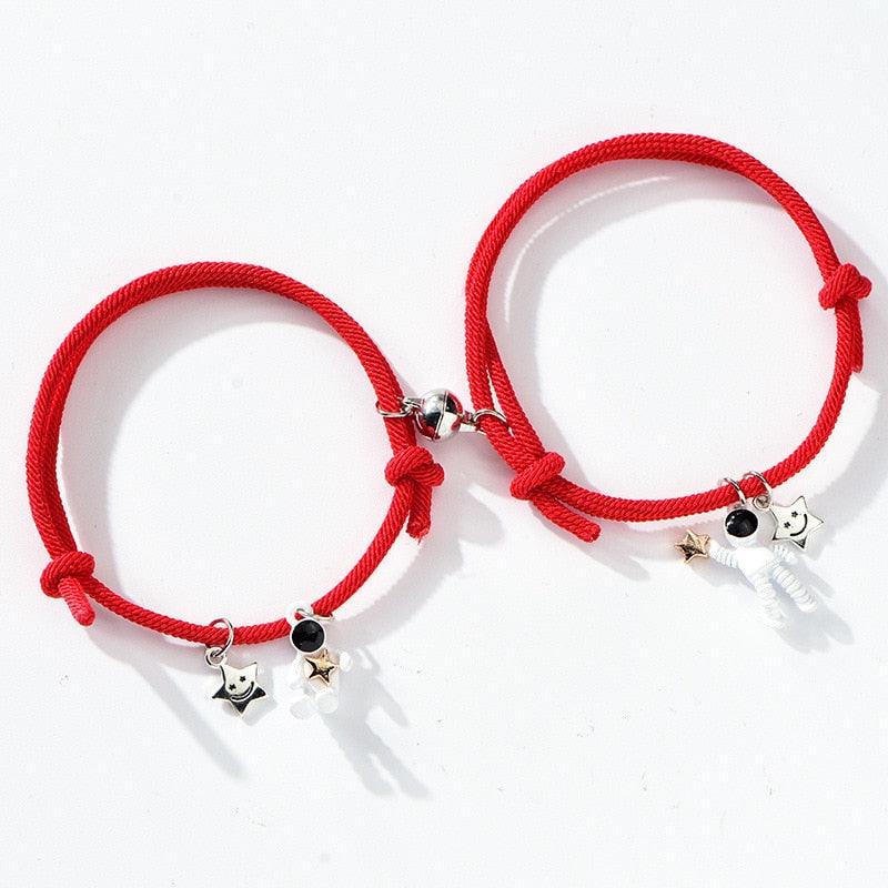 2Pcs/set Couple Bracelet Magnetic