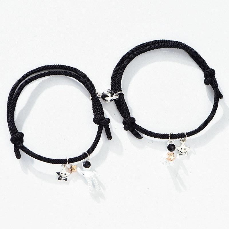 2Pcs/set Couple Bracelet Magnetic