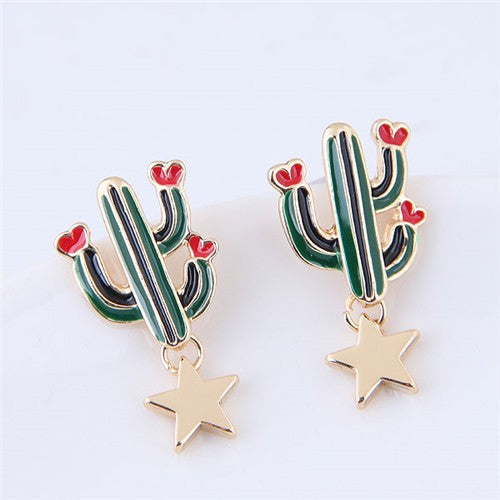 Cactus Star Studs