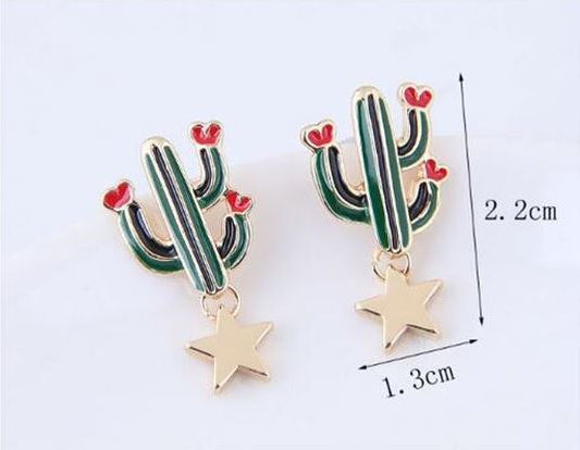 Cactus Star Studs