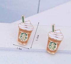 Coffee Cup Chic Earrings