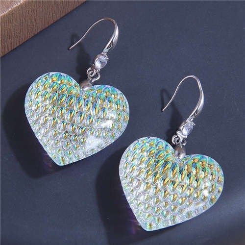 Crystal Heart Luminescence Earrings