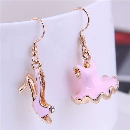 Pink Chic High Heels and Dress Earrings