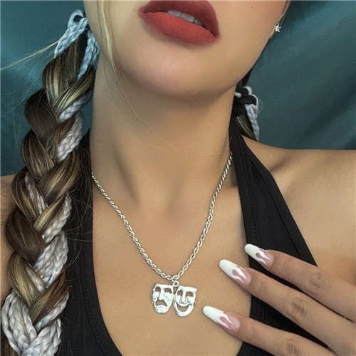 Masquerade Mystery: Hollow-out Halloween Necklace