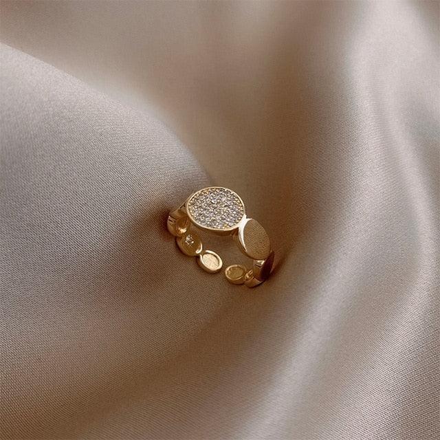 Zircon Circle Open Ring