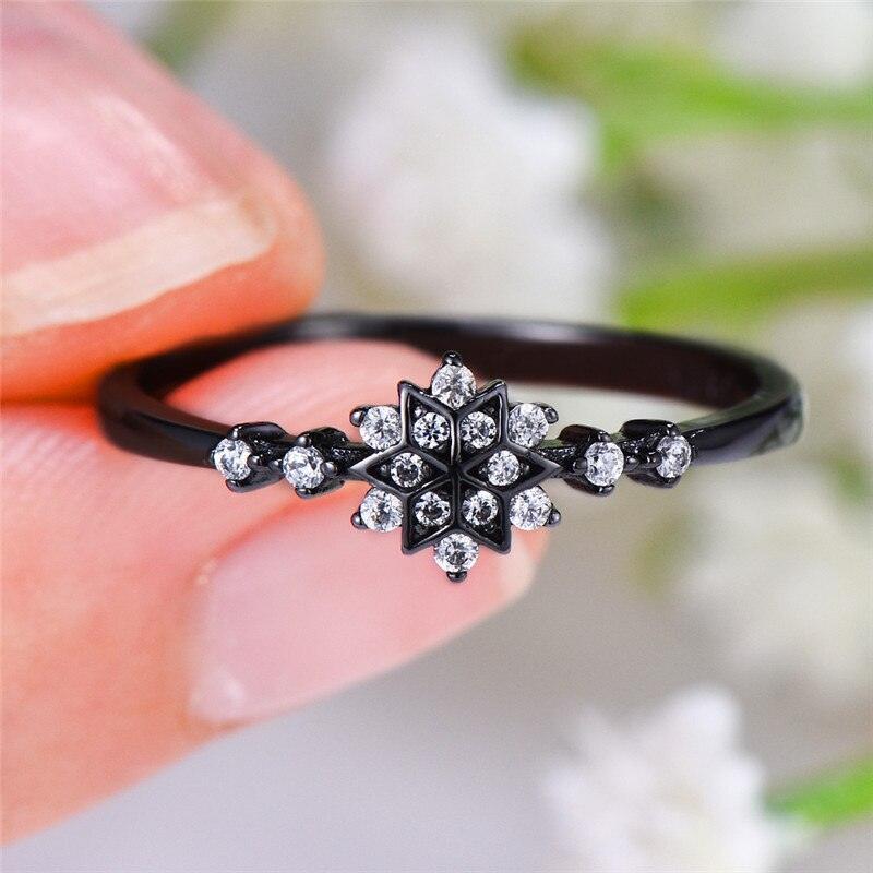 Luxury  Flower Snowflake Ring