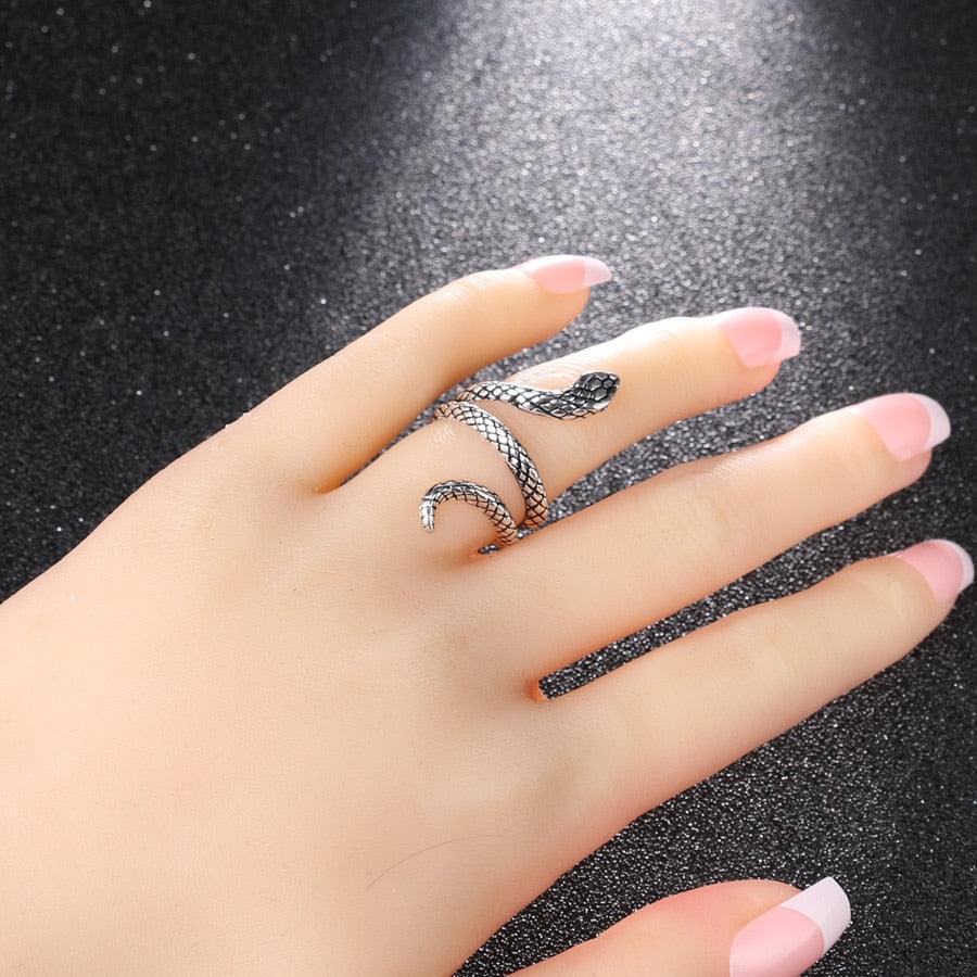 Snake Biker Signet Antique Ring
