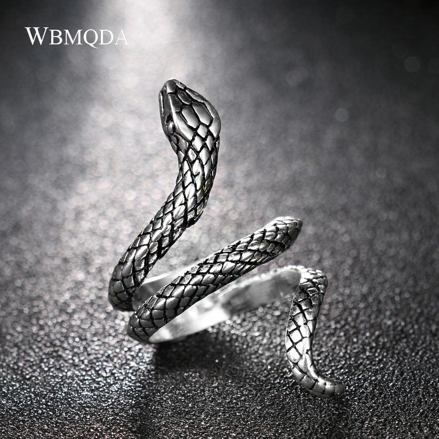 Snake Biker Signet Antique Ring