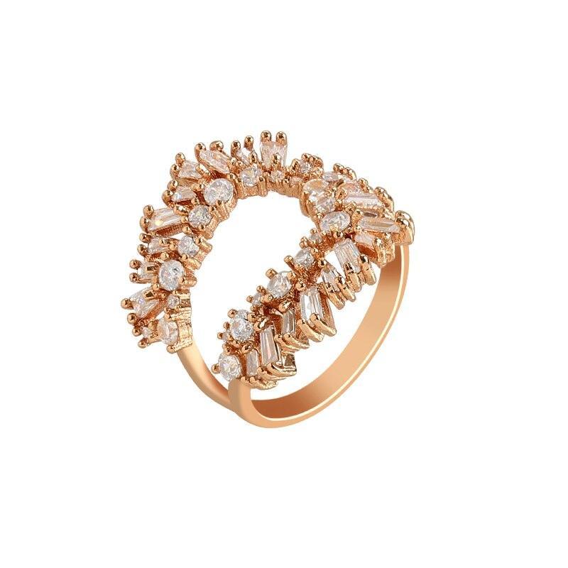 Crystal Opening U-ring for Women