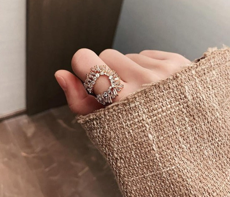 Crystal U-ring for Women