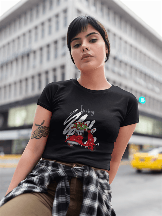 Springtime Chic Cropped Tee