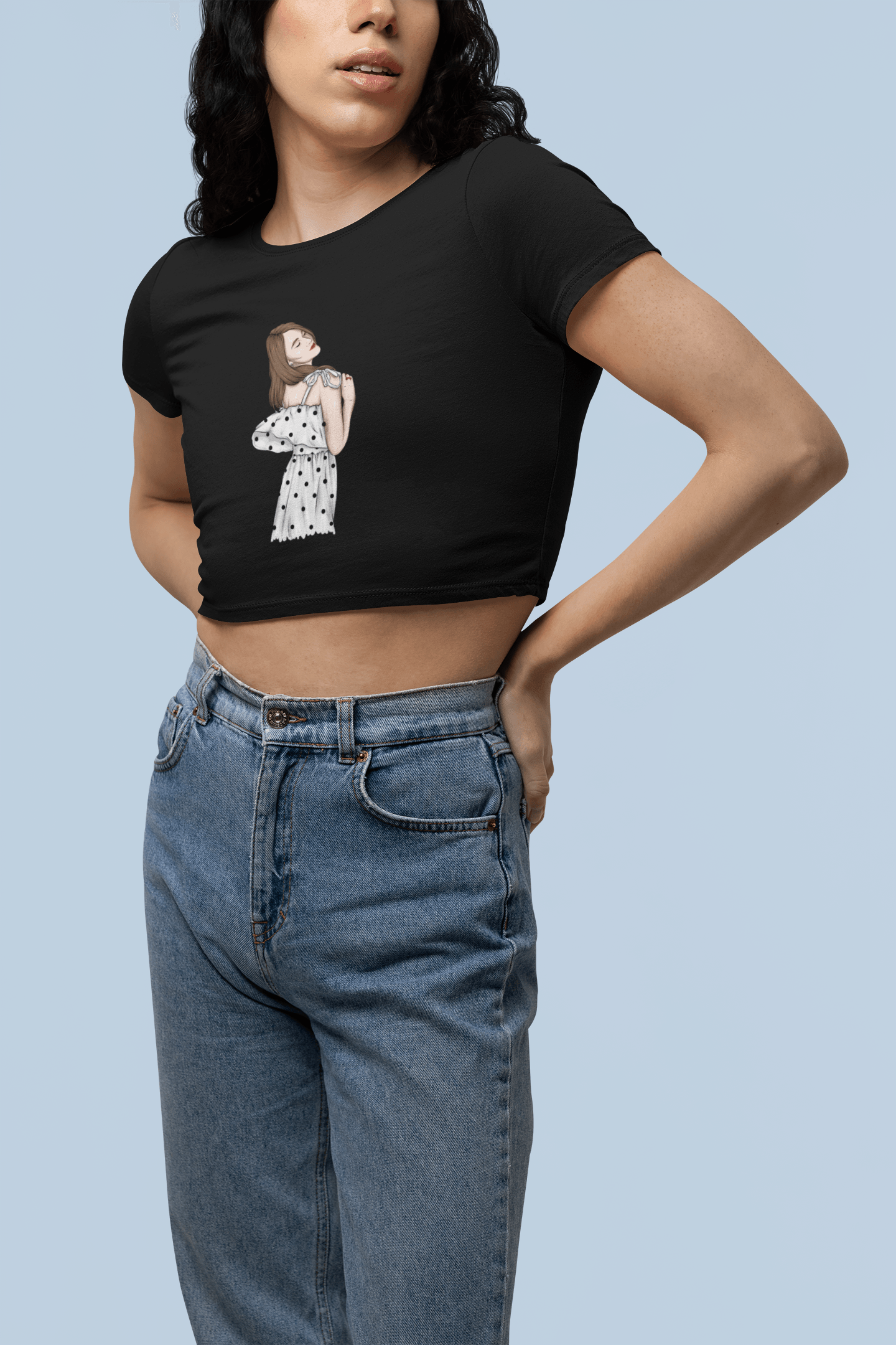 Bold Swagger Cropped Tee