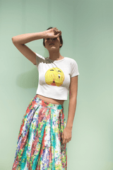 Curious Peeking Emoji Tee