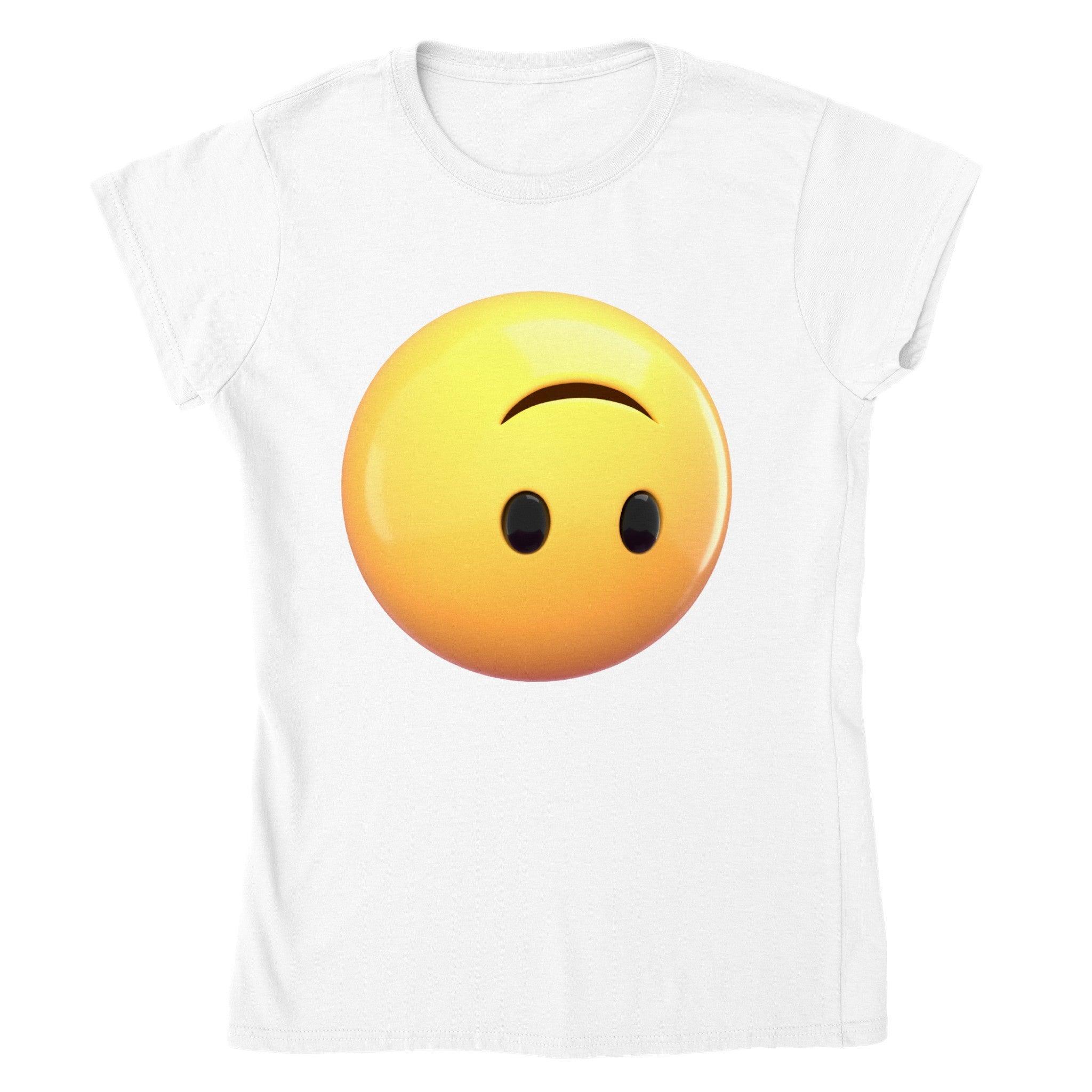 Whimsical Upside Down Emoji Tee