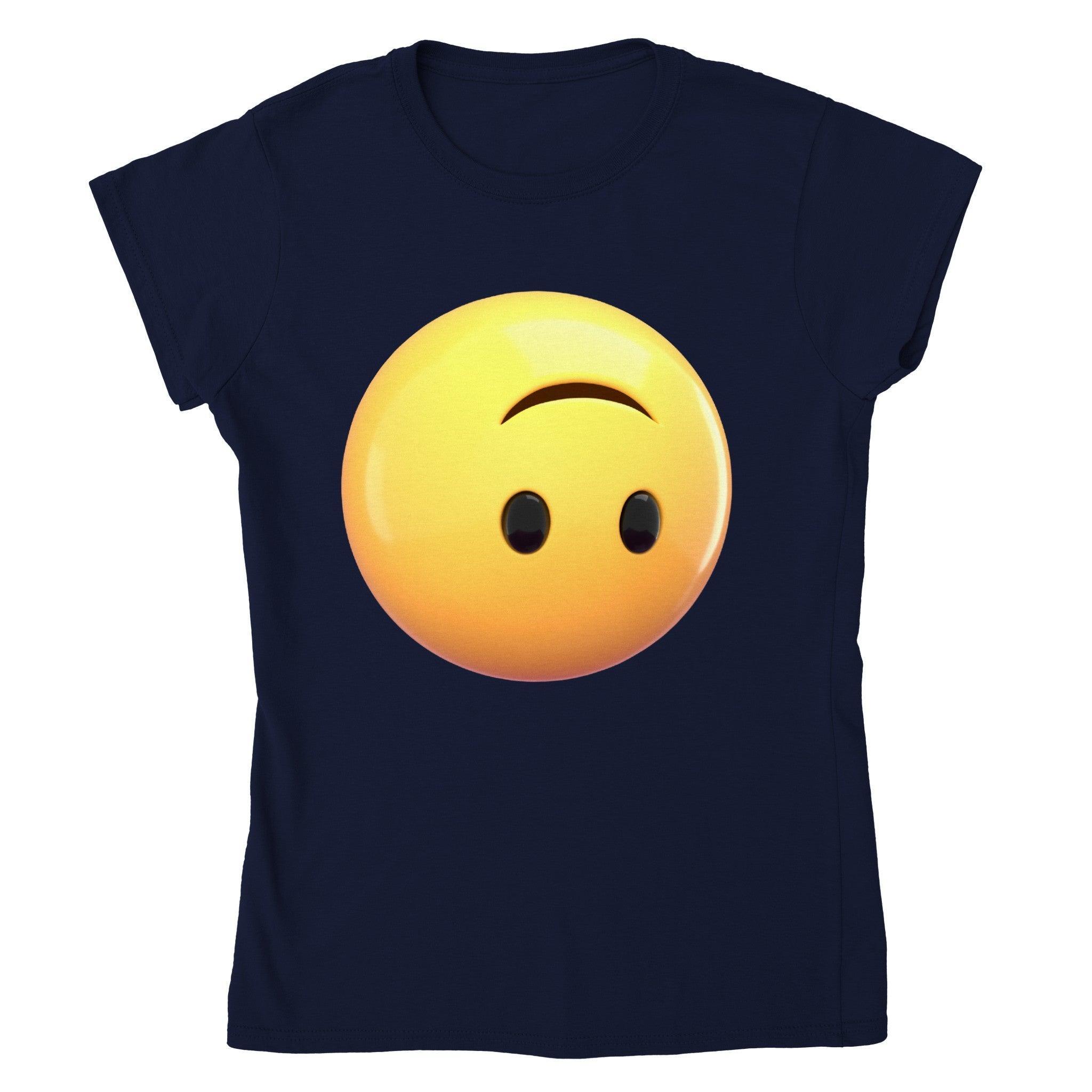 Whimsical Upside Down Emoji Tee