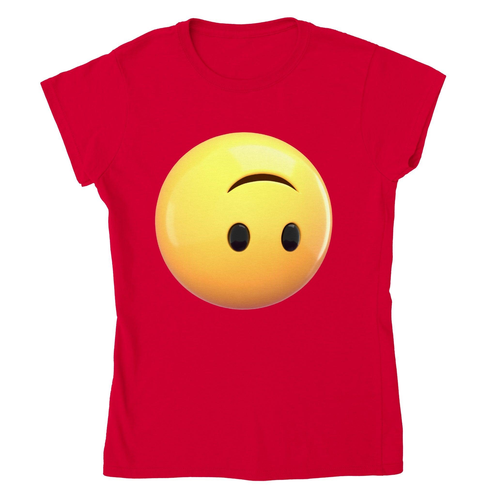 Whimsical Upside Down Emoji Tee