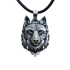 Wolf Head Necklace Pendant