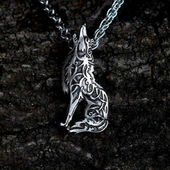 Wolf Head Necklace Pendant