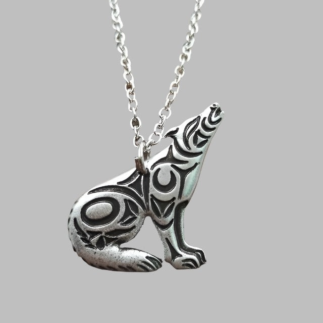 Wolf Head Necklace Pendant