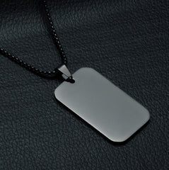 Valor Emblem: Stainless Steel Military Dog Tag Necklace