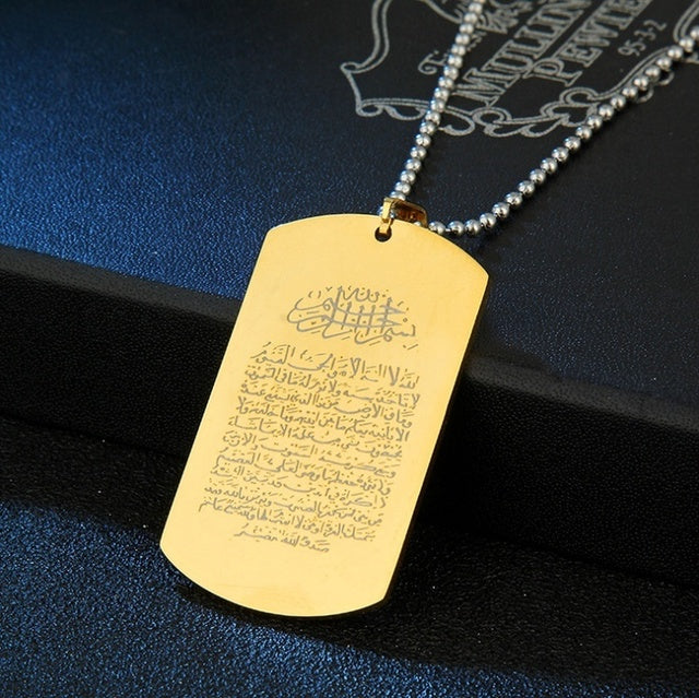 Valor Emblem: Stainless Steel Military Dog Tag Necklace