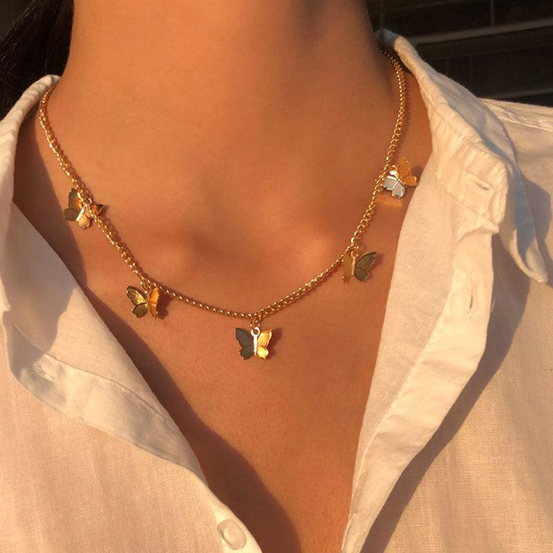 Serenity Wings Multilayer Butterfly Necklace
