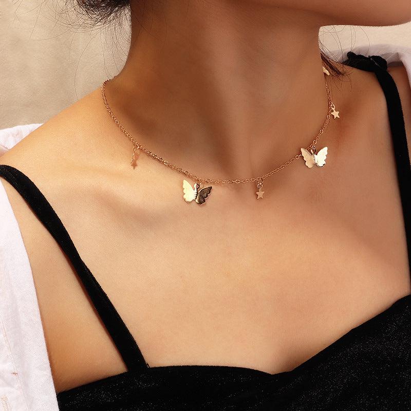Serenity Wings Multilayer Butterfly Necklace