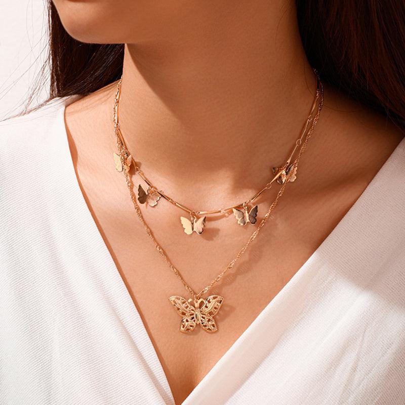 Serenity Wings Multilayer Butterfly Necklace