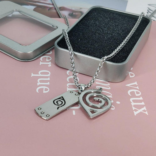 Shinobi Steel Ninja Star Pendant Necklace