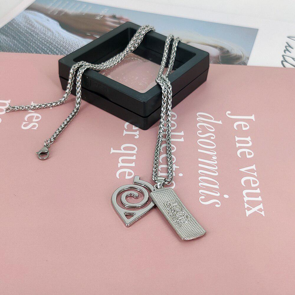 Shinobi Steel Ninja Star Pendant Necklace