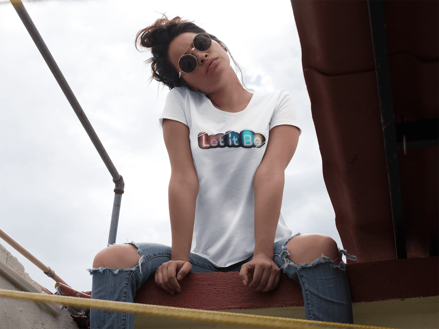Let it Be Women Tshirt tee