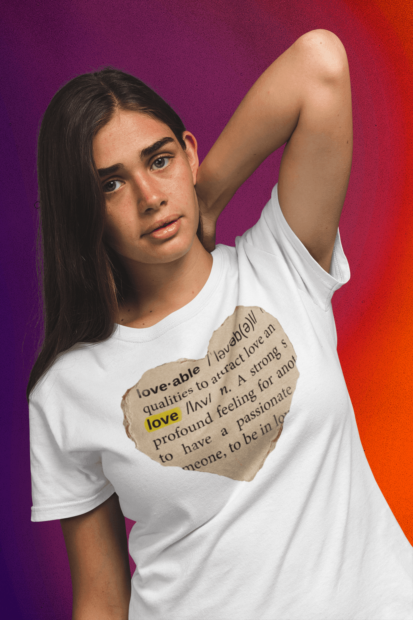 Love able message outspoken Womens T-shirt