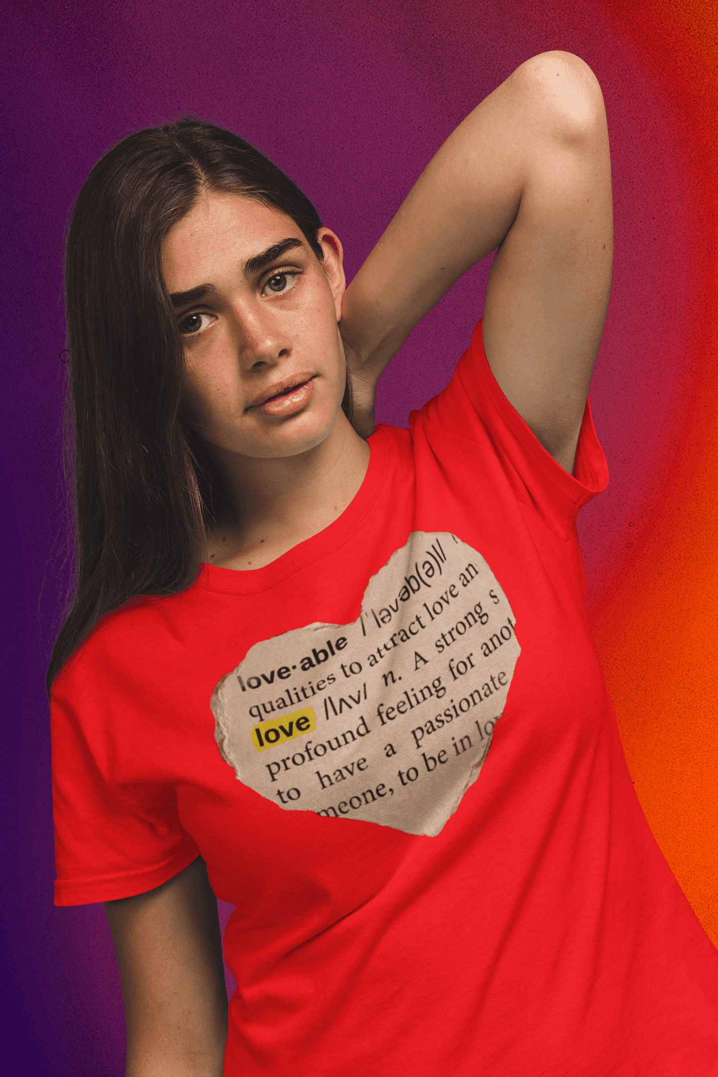 Love able message outspoken Womens T-shirt